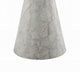 Kacie Round Dining Table | Pedestal Base | Light Gray Faux Stone 47"
