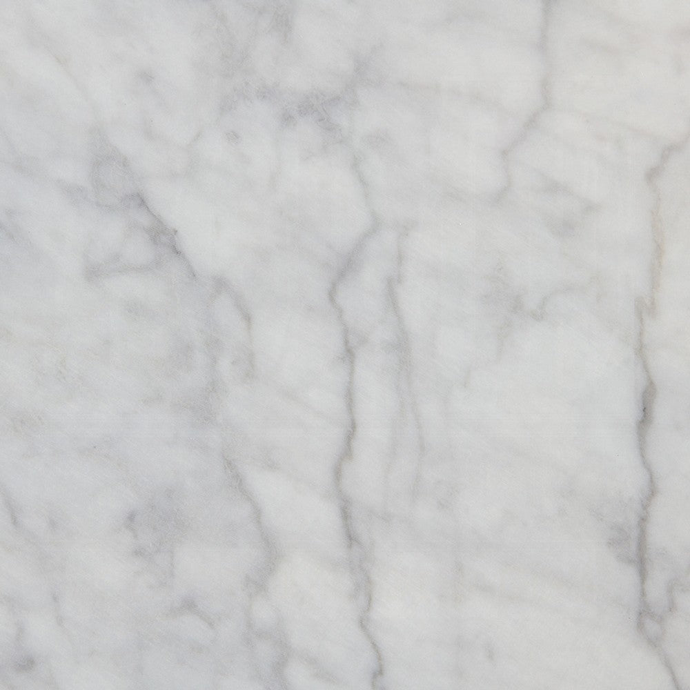 Kacie Round Dining Table | Pedestal Base | Light Gray Faux Stone 47"