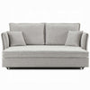 Orion Sofa with Pull-Out Sleeper Accent Pillow Gray Chenille 69 Inch BM333997