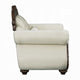 Reese Accent Chair | Floral Classic Cherry Brown Wood | Beige 1 Pillow BM334001