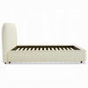 Ardie Queen Bed | Low Profile Footboard | Plush Beige Upholstered