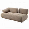Erico L Sectional Sofa | 6 Pillows | Beige Sandwich Mesh Fabric 121’’ BM334005