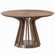 Koen Round Dining Table | Scandinavian Style | Walnut Brown Wood 47"