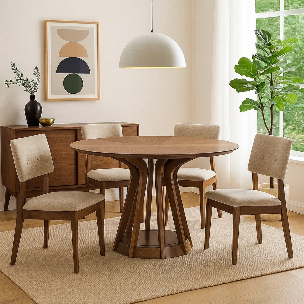 Koen Round Dining Table - Thumbnail 3