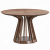 Koen Round Dining Table | Scandinavian Style | Walnut Brown Wood 47"