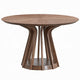Koen Round Dining Table | Scandinavian Style | Walnut Brown Wood 47"