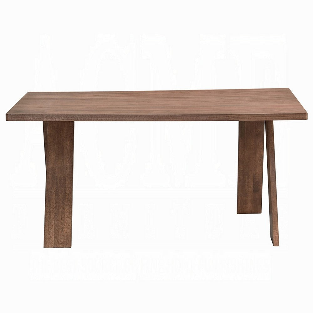 Nory Rectangular Dining Table | Scandinavian Walnut Brown Wood | 63’’ BM334012