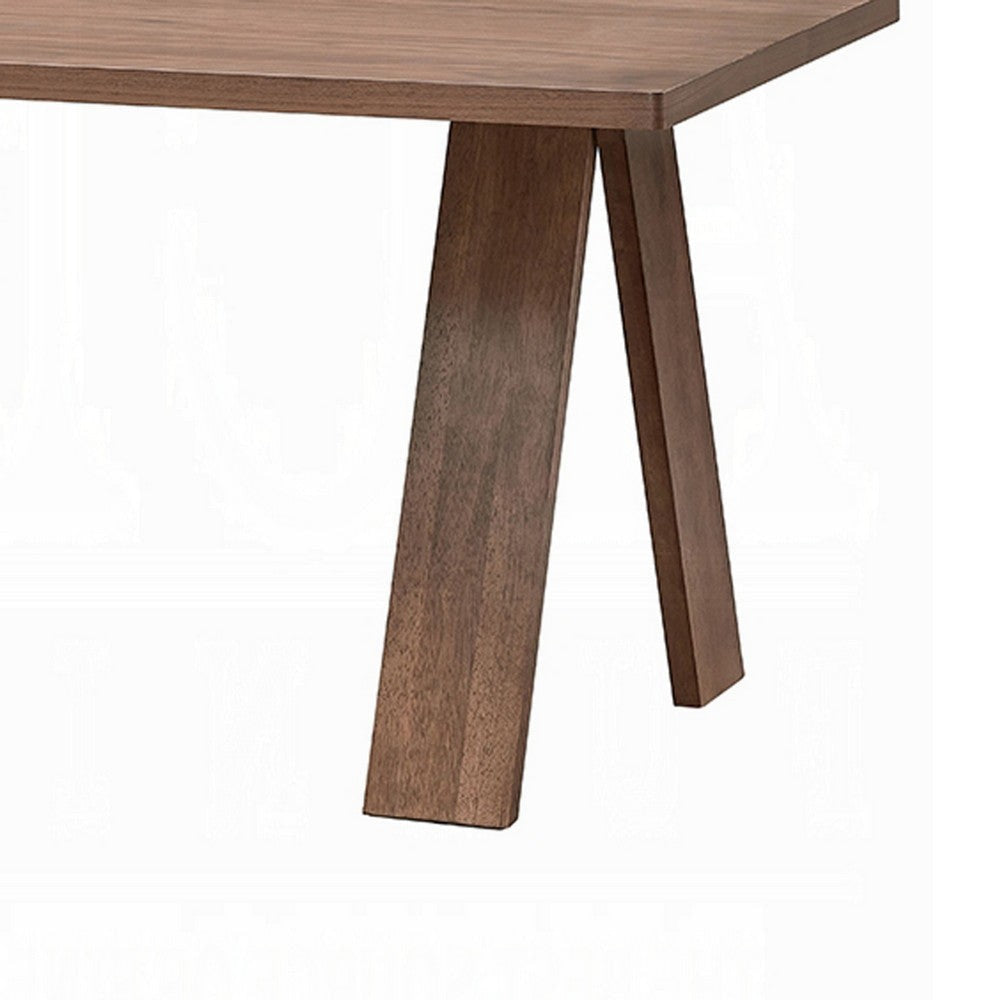 Nory Rectangular Dining Table | Scandinavian Walnut Brown Wood | 63’’ BM334012