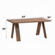Nory Rectangular Dining Table | Scandinavian Walnut Brown Wood | 63’’ BM334012