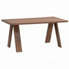 Nory Rectangular Dining Table | Scandinavian Walnut Brown Wood | 63"