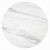 Zayn Round End Table with Pedestal Base | White Faux Marble | 22’’ BM334014