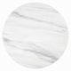 Zayn Round End Table with Pedestal Base | White Faux Marble | 22’’ BM334014