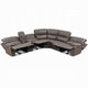 Chern Power Motion Recliner Sectional Sofa | 2 Cupholder Brown 120’’ BM334016