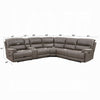 Chern Power Motion Recliner Sectional Sofa | 2 Cupholder Brown 120’’ BM334016