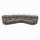 Chern Power Motion Recliner Sectional Sofa | 2 Cupholder Brown 120’’ BM334016