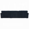 Ronky Sectional Chaise Sofa | 4 Pillows | Navy Blue Corduroy | 123’’ BM334022