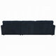 Ronky Sectional Chaise Sofa | 4 Pillows | Navy Blue Corduroy | 123’’ BM334022