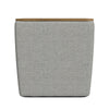 Mody Storage Ottoman | Gray Upholstery | 19’’ Brown Wood Lift Top BM334035