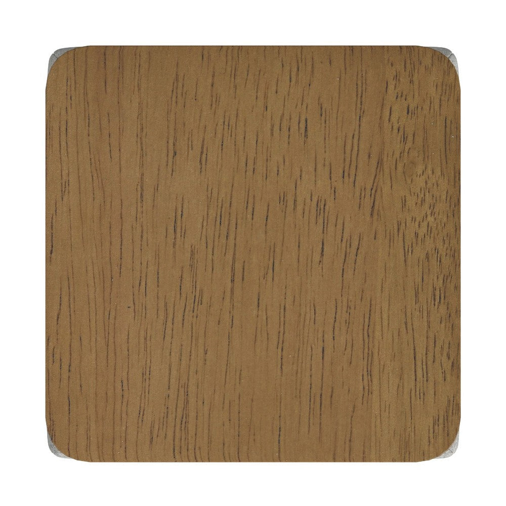 Mody Storage Ottoman | Gray Upholstery | 19’’ Brown Wood Lift Top BM334035