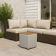 Mody Storage Ottoman | Gray Upholstery | 19" Brown Wood Lift Top