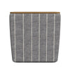 Mody Storage Ottoman | Gray Stripe Fabric | 19’’ Brown Wood Lift Top BM334036