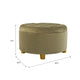 Jo Storage Ottoman | 28’’ Round Tufted Lift Top | Sage Green Velvet BM334040