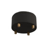 Jo Storage Ottoman, 28" Round Tufted Lift Top, Chocolate Brown Velvet