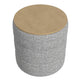 Mona Storage Ottoman | 19’’ Round Lift Top | Channeled Gray Boucle BM334045