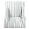 Yolu Accent Chair | Farmhouse Striped Print | Blue and White Polyester BM334057