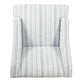 Yolu Accent Chair | Farmhouse Striped Print | Blue and White Polyester BM334057