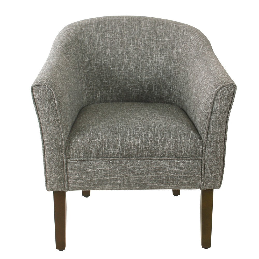 Elom Accent Armchair | Slate Gray Polyester with Welt Trim Details BM334060