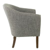 Elom Accent Armchair | Slate Gray Polyester with Welt Trim Details BM334060