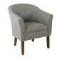 Elom Accent Armchair | Slate Gray Polyester with Welt Trim Details