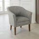 Elom Accent Armchair | Slate Gray Polyester with Welt Trim Details