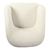 Accent Club Chair | Cream Sherpa Fabric | Modern Round Tapered Legs BM334064
