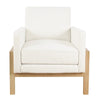 Nimo Accent Armchair | Cream White Boucle | Modern Track Armrests BM334067