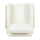 Nimo Accent Armchair | Cream White Boucle | Modern Track Armrests BM334067