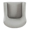 Sune Accent Chair | Light Gray Polyester and Matte Black Metal Legs BM334072