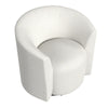 Accent Swivel Chair | Cream Boucle | Sloped Armrests | Barrel Back BM334078