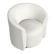 Accent Swivel Chair | Cream Boucle | Sloped Armrests | Barrel Back BM334078