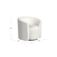Accent Swivel Chair | Cream Boucle | Sloped Armrests | Barrel Back BM334078
