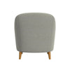 Accent Armchair | Button Tufted Backrest | Soft Gray Woven Fabric BM334080