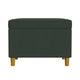 Fero Storage Ottoman | 24’’ Rectangular Hinged Lid Forest Green Velvet BM334086