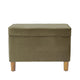 Fero Storage Ottoman | 24’’ Rectangular Hinged Lid | Sage Green Velvet BM334087