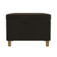 Fero Storage Ottoman | 24’’ Rectangular Hinged Lid | Dark Brown Velvet BM334088