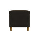 Fero Storage Ottoman | 24’’ Rectangular Hinged Lid | Dark Brown Velvet BM334088