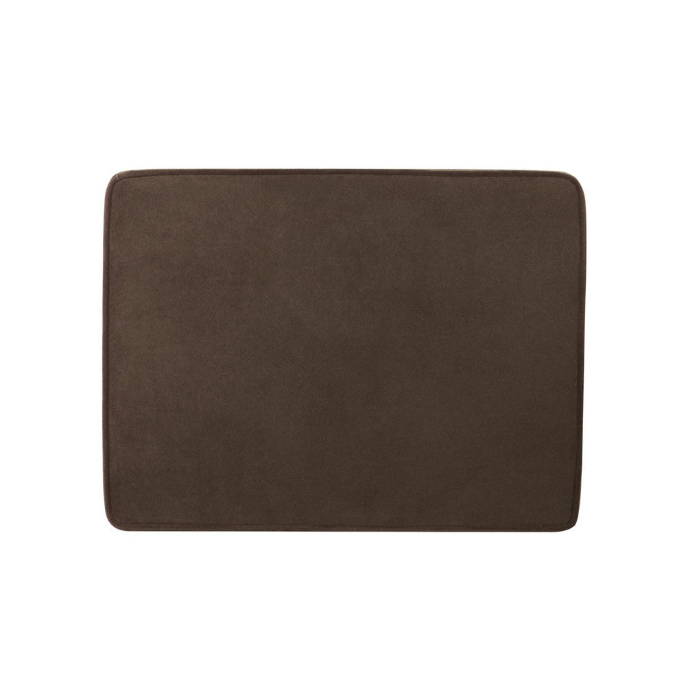 Fero Storage Ottoman | 24’’ Rectangular Hinged Lid | Dark Brown Velvet BM334088