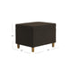 Fero Storage Ottoman | 24’’ Rectangular Hinged Lid | Dark Brown Velvet BM334088