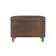 Fero Storage Ottoman | 24’’ Rectangular | Dark Brown Faux Leather