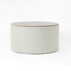 Mesy Storage Ottoman | 30’’ Round Lift Tray Top Light Gray Woven Fabric BM334098